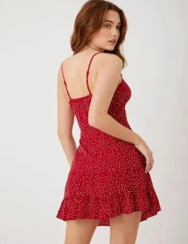 vestido vermelho shein