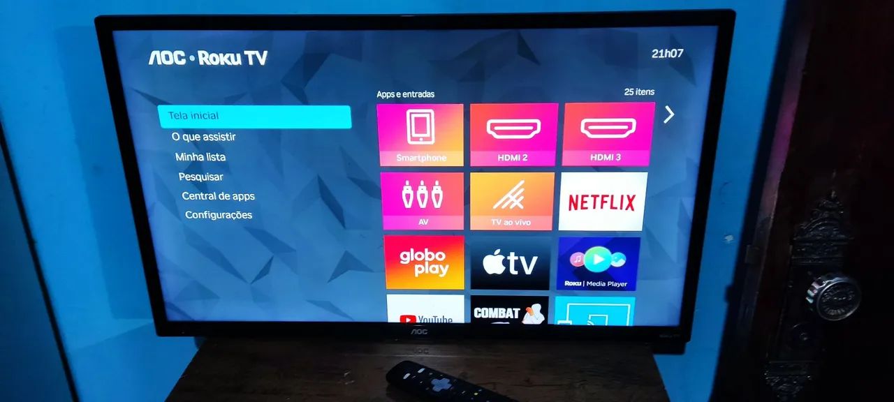 TV AOC Roku 32 polegadas Smart - Foto 2