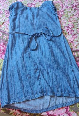 Vestido jeans para gestante (grávida) - Ipatinga  - Foto 2