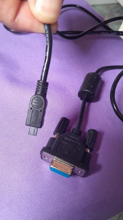 Cabo Vga Serial DB9 Macho 9 Pinos para Mini USB E157882 - Foto 4