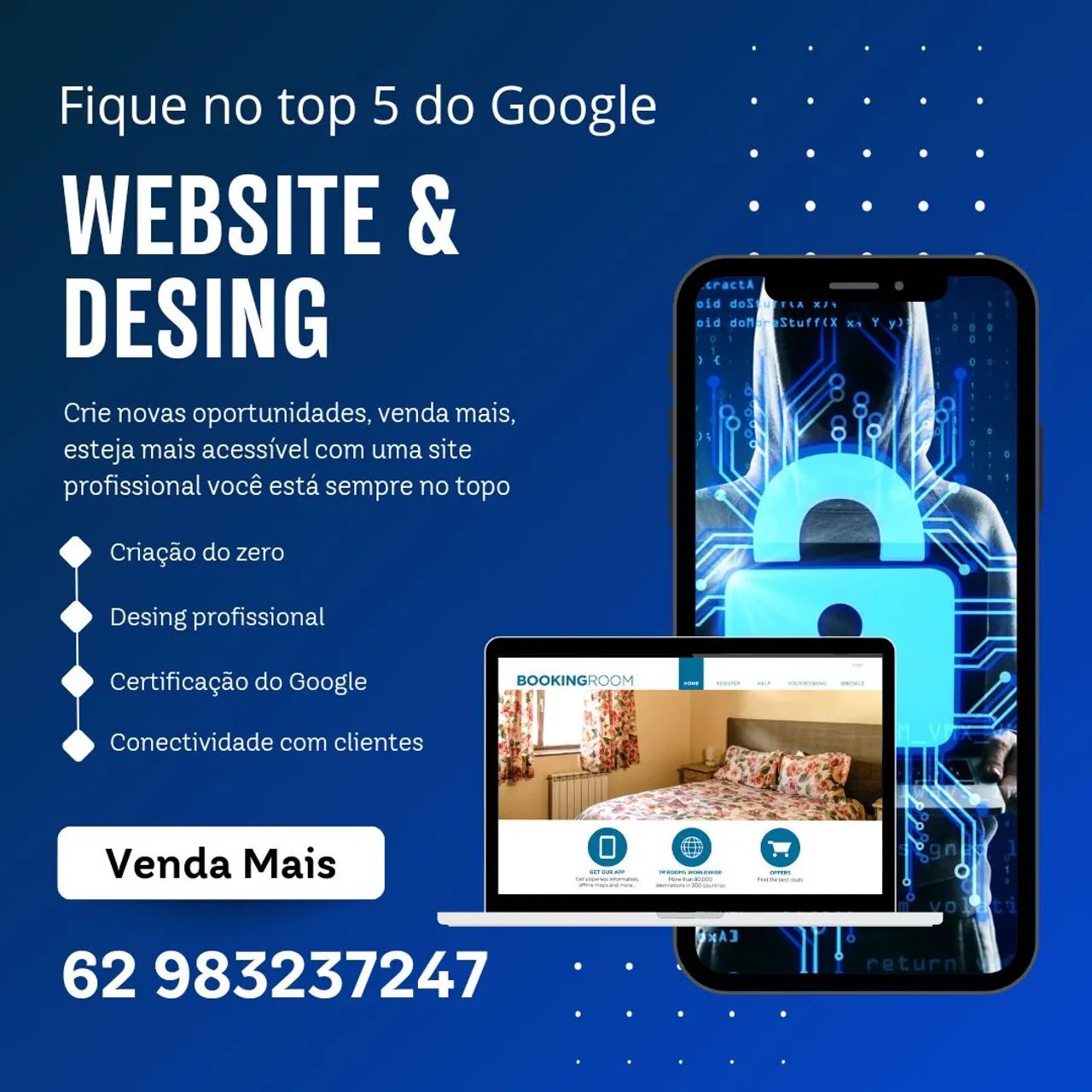 Site profissional certificado no Google