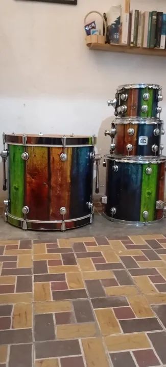 Bateria Noah DC5. Tambores + bags + abafadores. Pouquíssimo uso  - Foto 2
