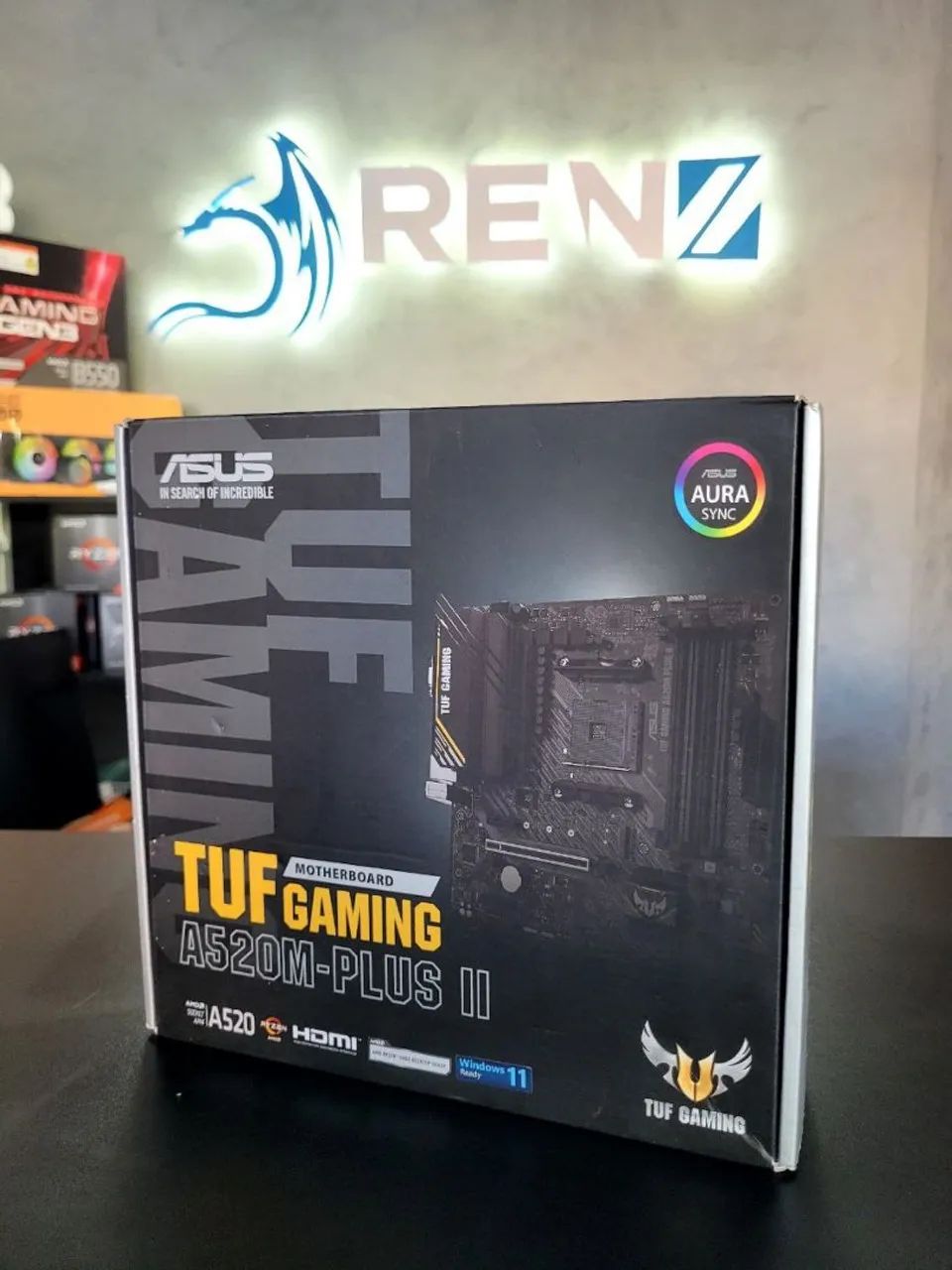 (Loja física) Placa-Mãe ASUS TUF GAMING A520M-PLUS II - Foto 2