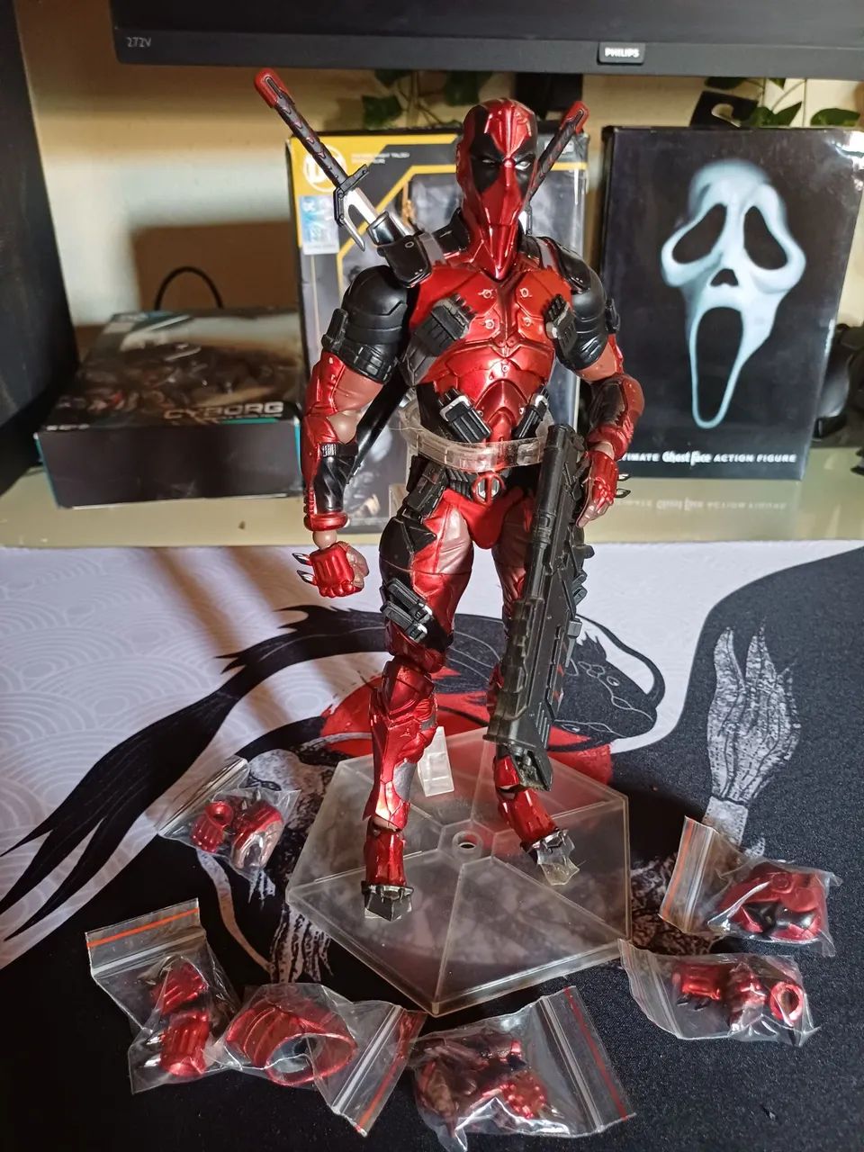 Play arts kai deadpool pool 27cm Antiguidades Cedro 1443334145