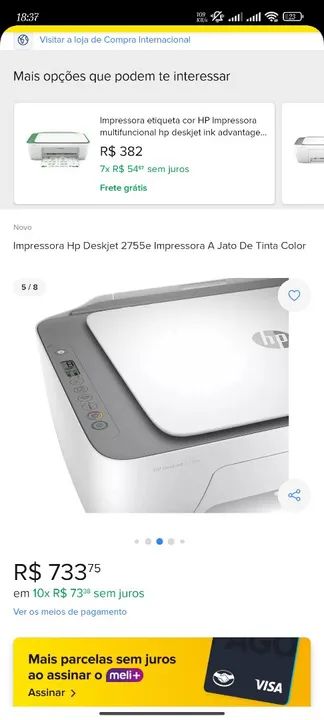 Impressora Hp deskjet 2755 - Foto 5