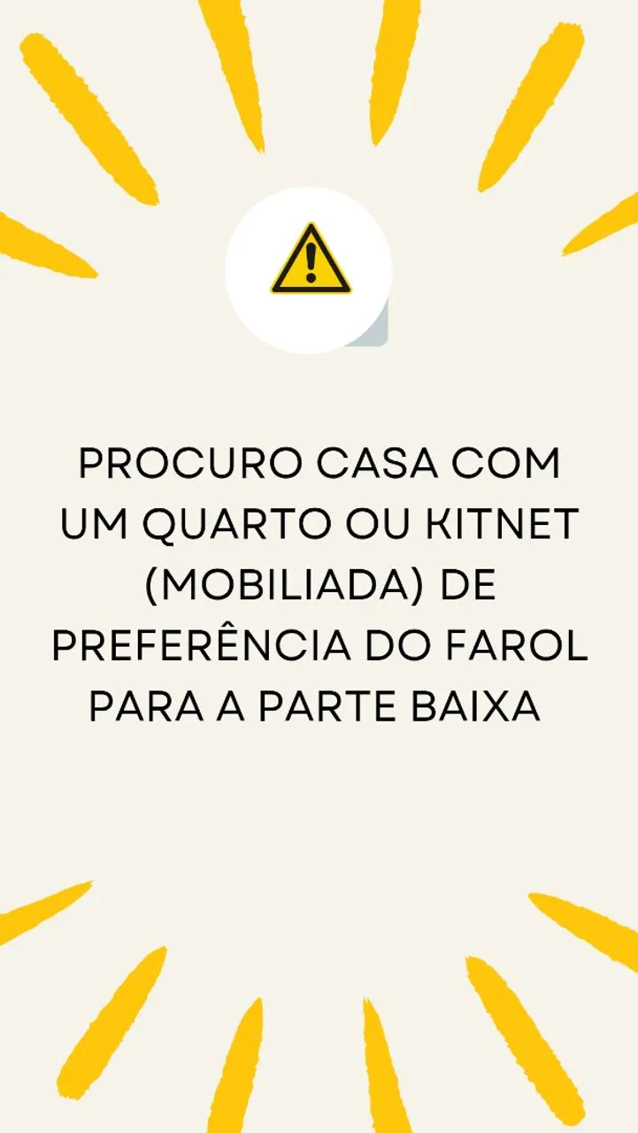 Procura casa pra alugar até 650 com água inclusa!