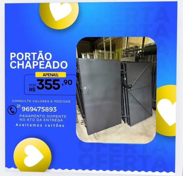 Fully enclosed or star-pattern clad gate, ready for immediate delivery