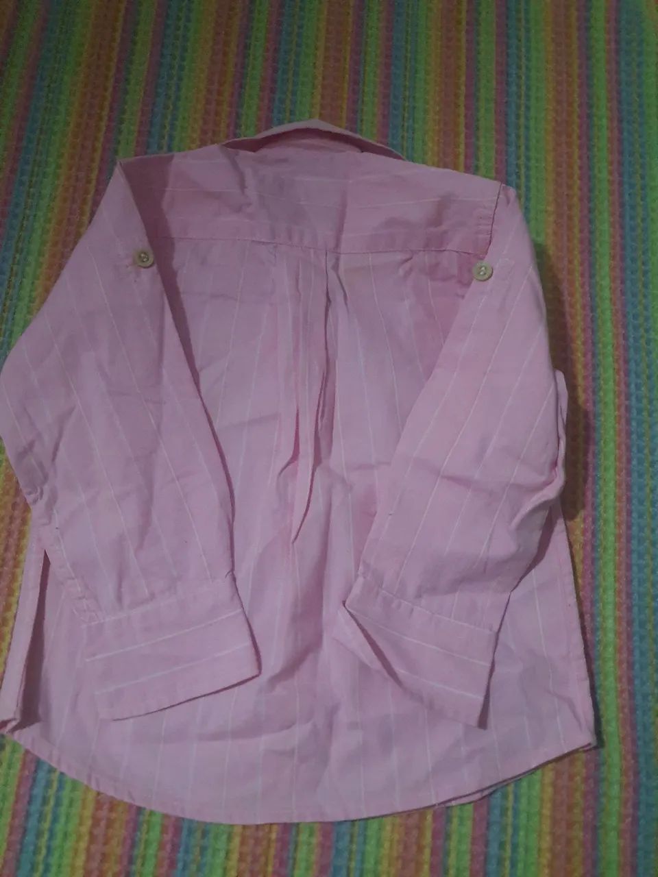 Camisa Social Bebê Rosa - Joana João Boys Wear - 1 Ano<br> - Foto 4