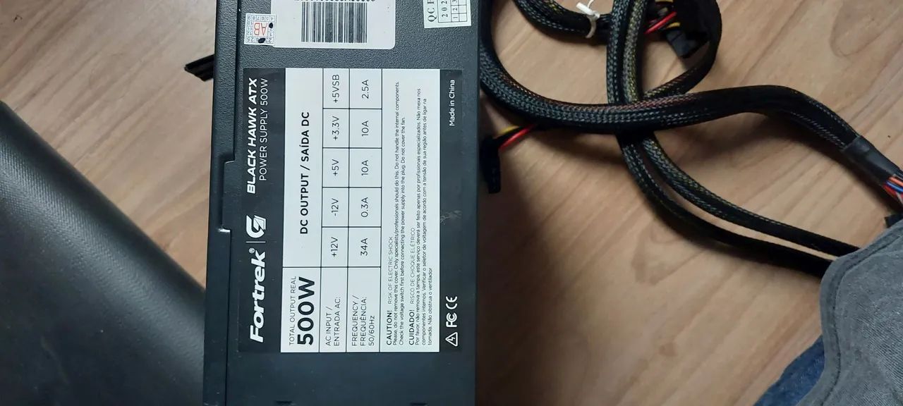 Fonte Fortrek Black Hawk 500W 80 Plus Bronze, PFC Ativo! - Foto 5