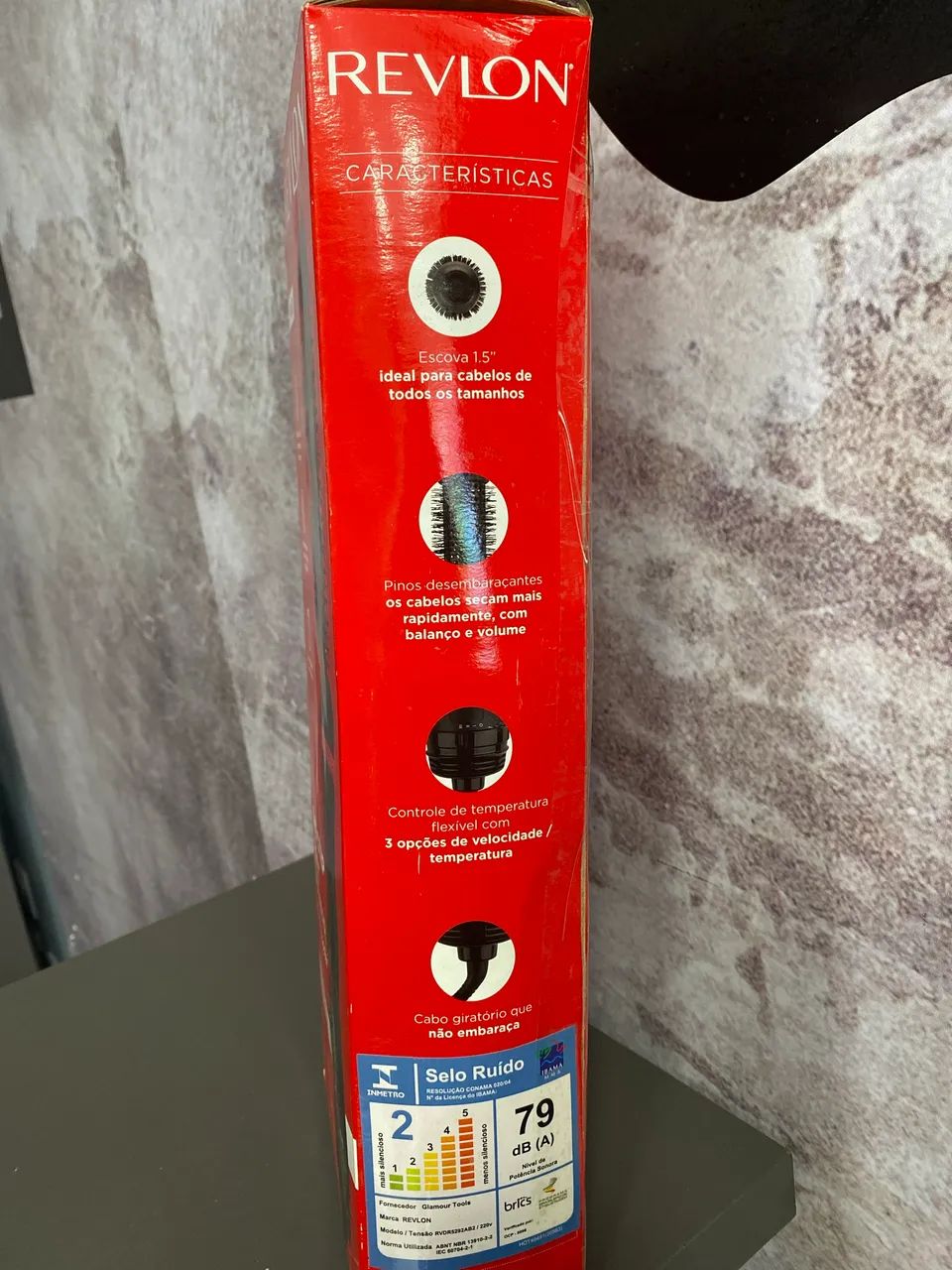 Escova Alisadora Elétrica Revlon Root Booster Preto - Foto 3