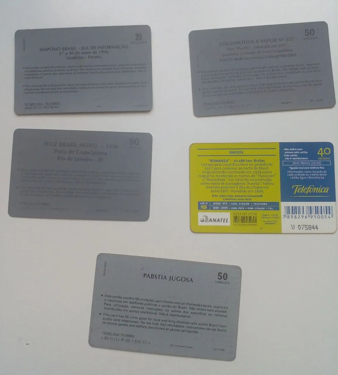 Cartões Telefônicos Variados - Foto 2