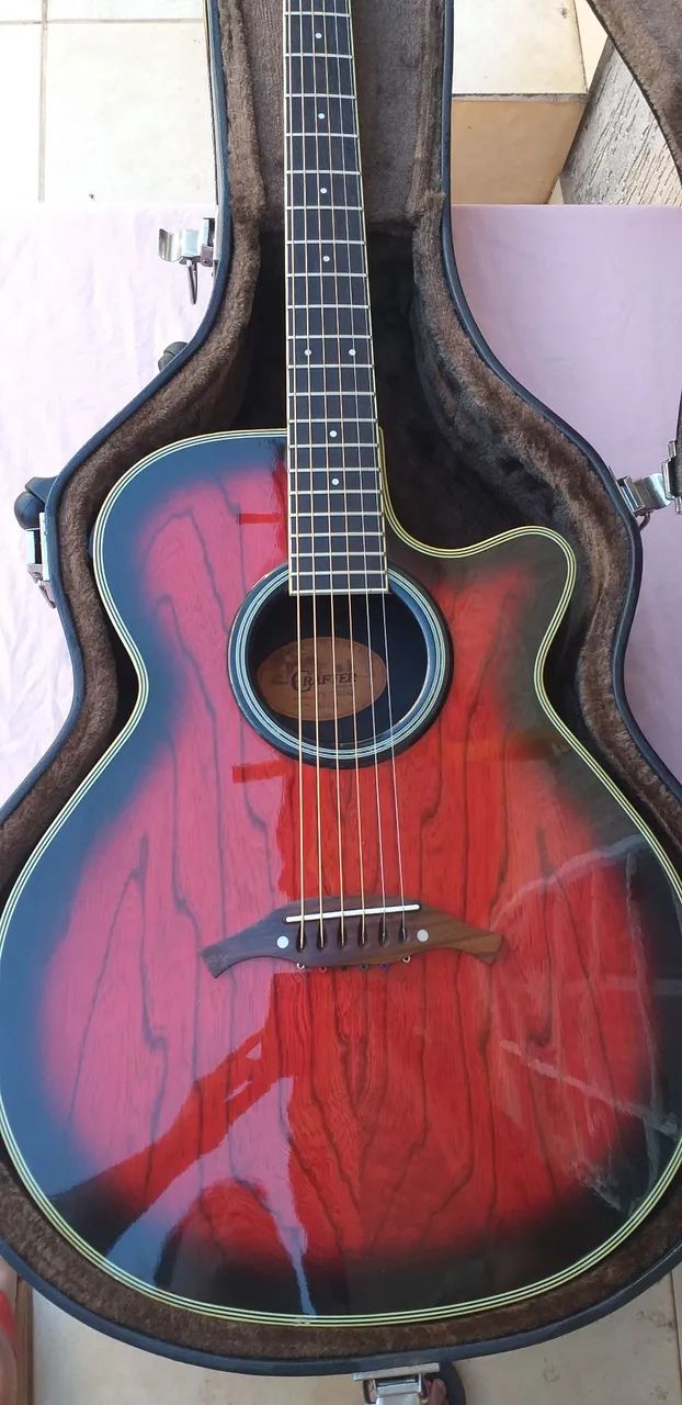 VIOLÃO CRAFTER FX-550EQ (fininho tipo Godin, de fibra