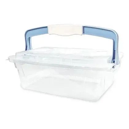 organizador infantil Adoleta TRANSPARENTE  ALÇA AZUL