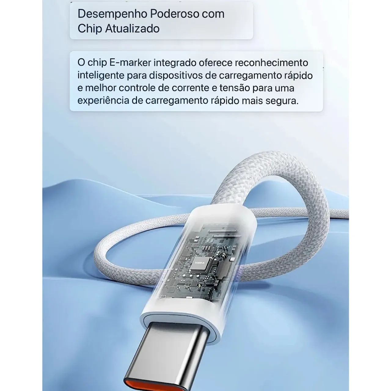 Cabo Baseus 2m MacBook Iphone 15 16 USB tipo C Samsung Ipad Android De Nylon Premium - Foto 4