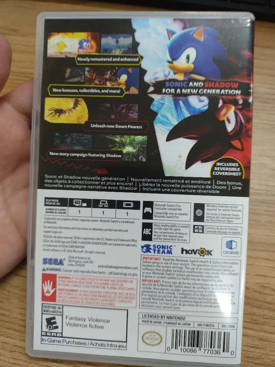 Sonic X Shadow Generation64310587236353121