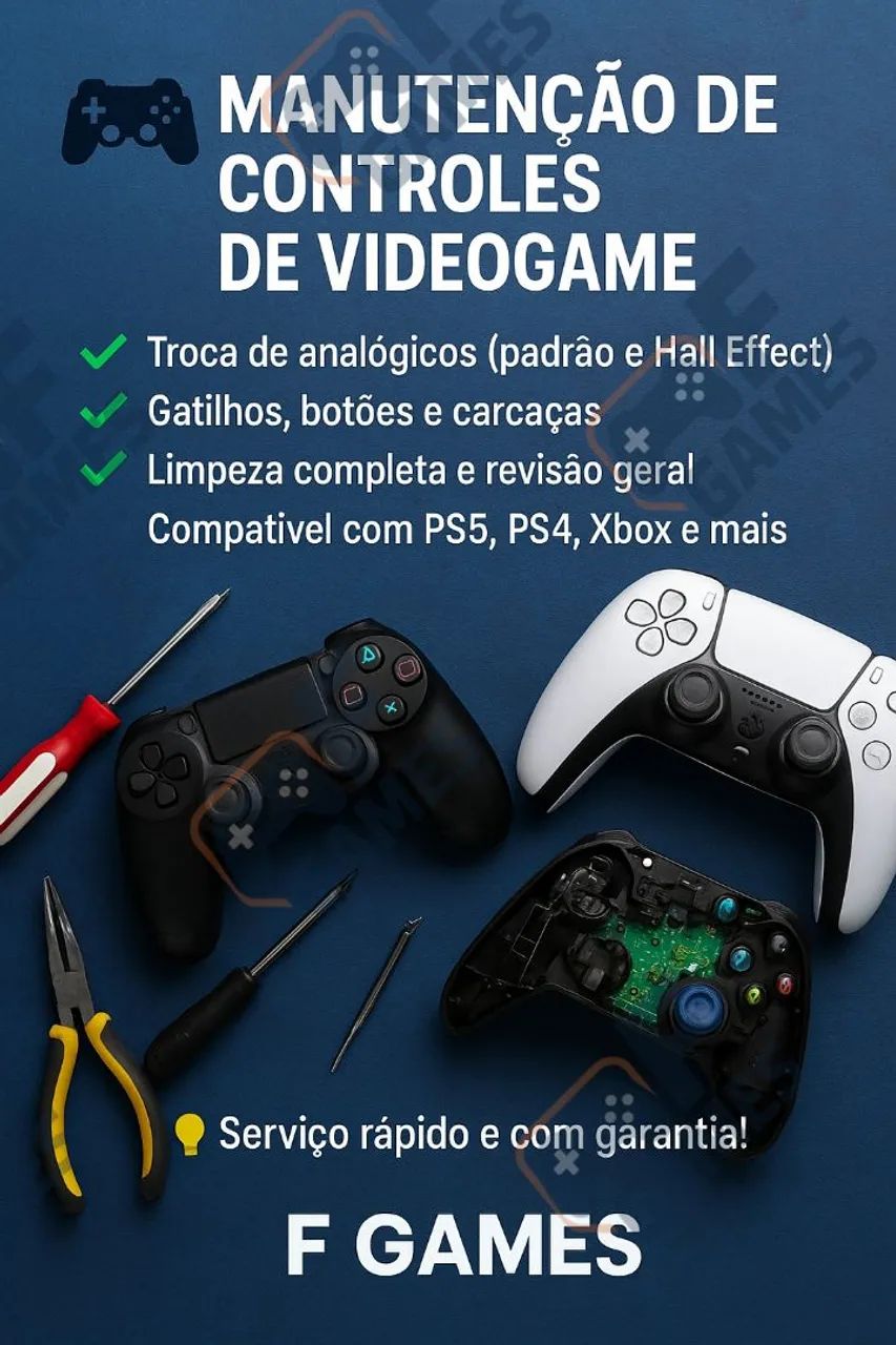 Troca analógico Controle PS5 Hall Efeect!!!