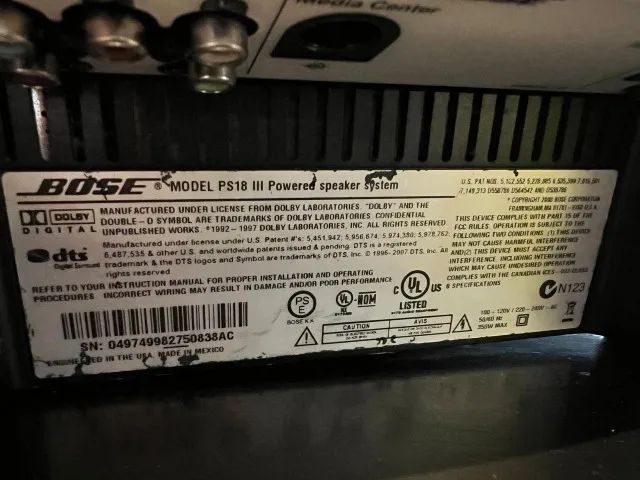 Conjunto Bose Top de Linha (Subwoofer + 3 Satélites) - Leia - Foto 4