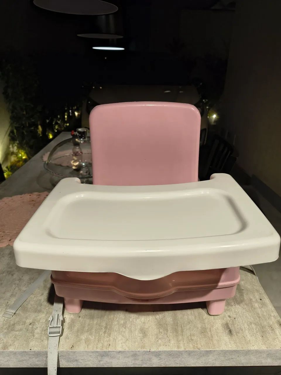 Cadeira de alimentação infantil rosa - Foto 4