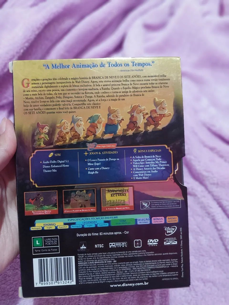 Branca de Neve e os Sete Anões - DVD - Foto 5
