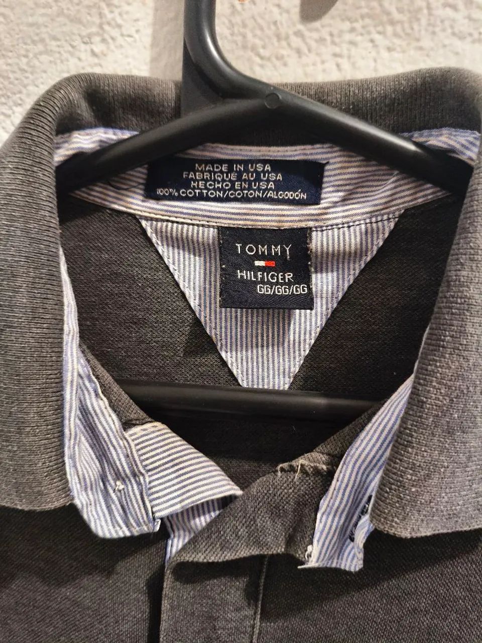 Camisa Tommy Hilfiger cinza  - Foto 3