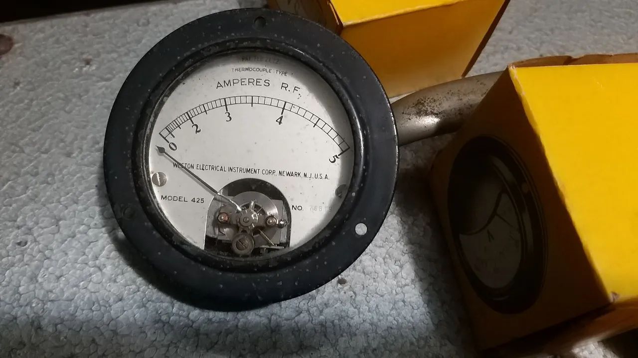 Medidor de Amperes RF Weston, Modelo 425 made usa, não tem em loja!!! - Foto 2