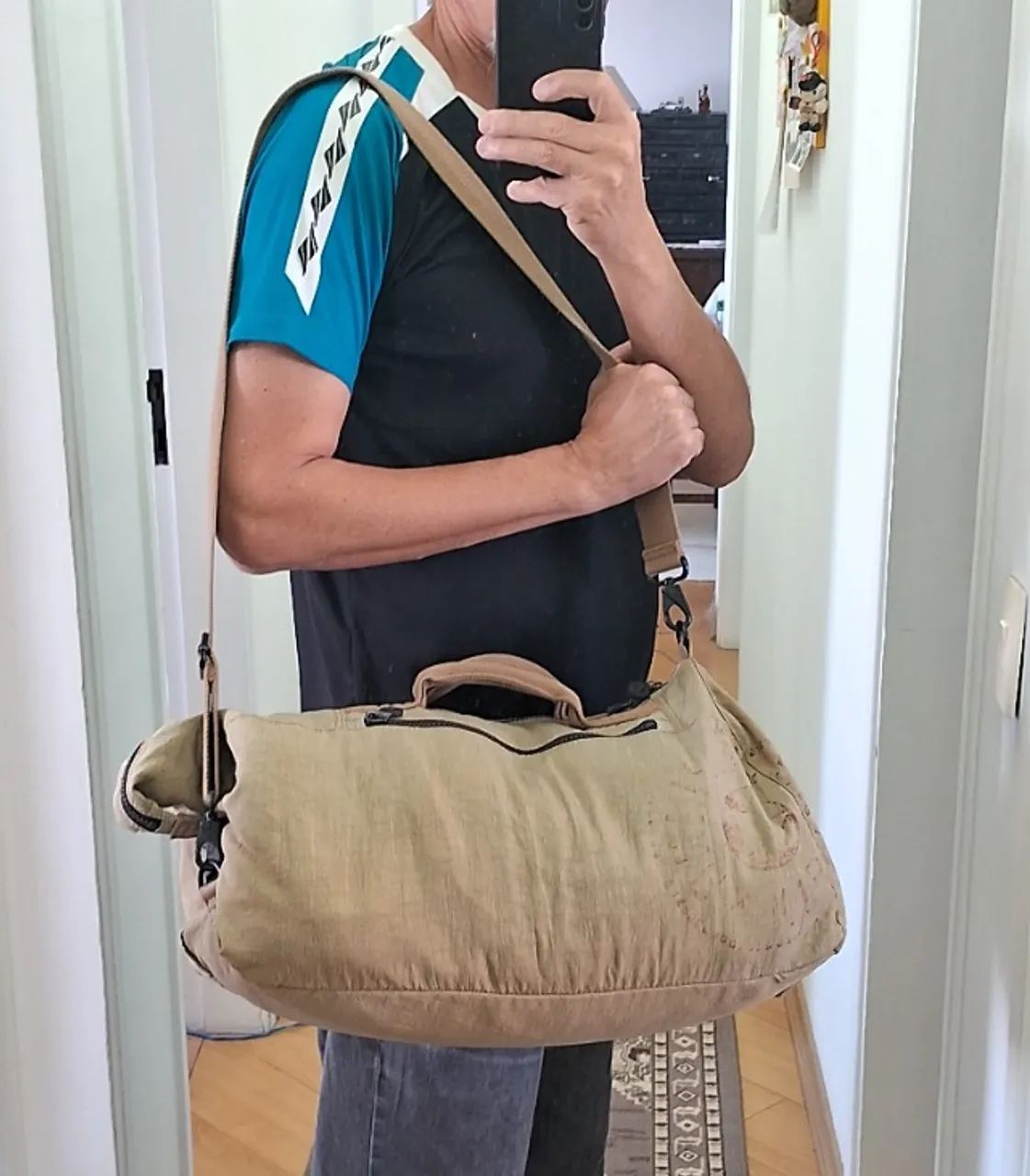 Bolsa Kipling Bege conservada