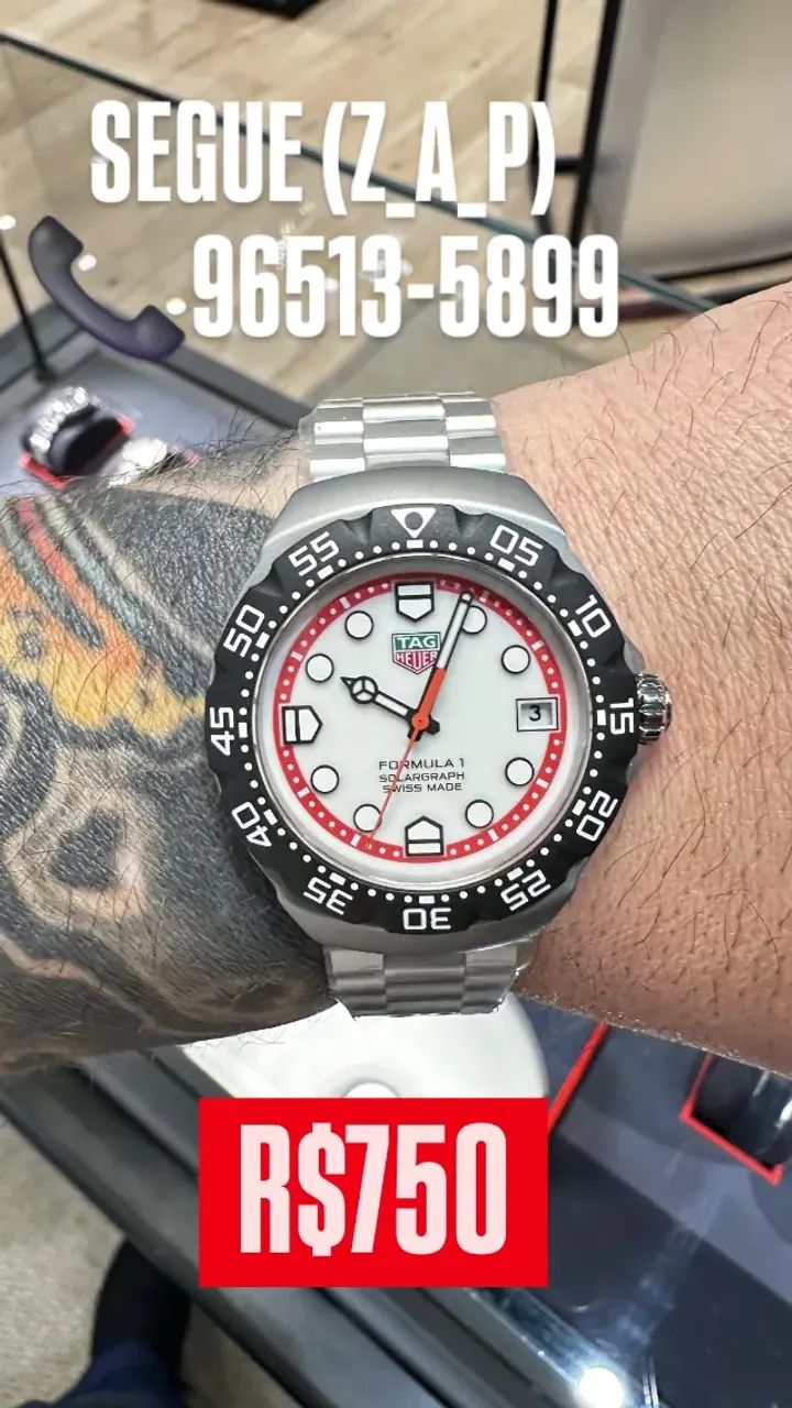 Relógio TAG HEUER FORMULA 1 AUTOMÁTICO MOSTRADOR BRANCO  - Foto 2
