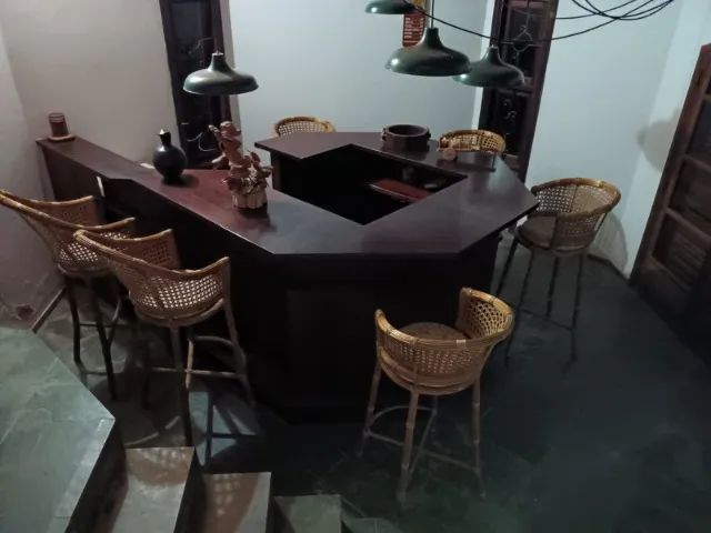 CONJUNTO 4 PENDENTES DE ALUMÍNIO VERDE - ESTILO CHINÊS
