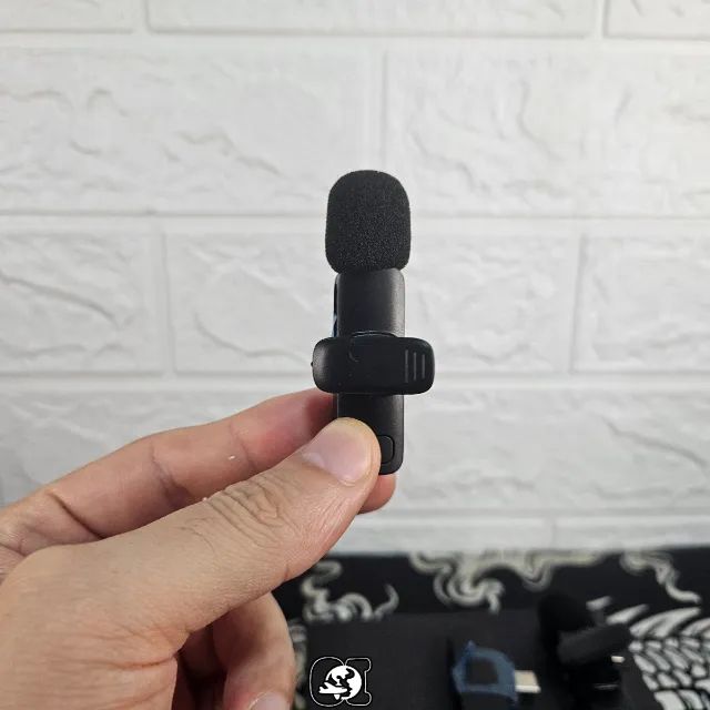 Microfone de Lapela sem fio duplo (Tipo C) - Foto 2