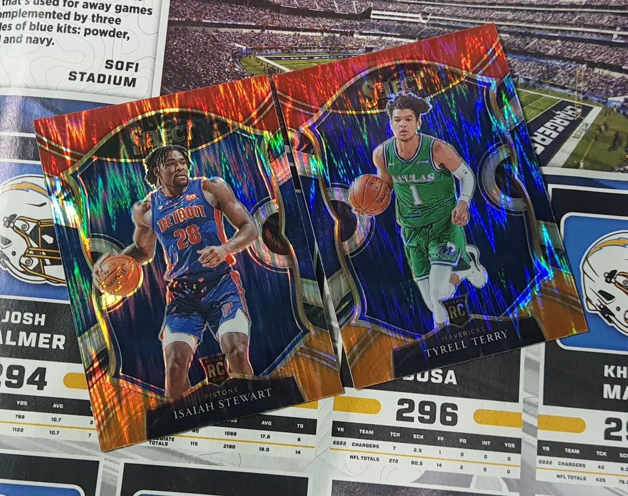 Cards Rookie Panini Select Isaiah Stewart e Tyrell Terry