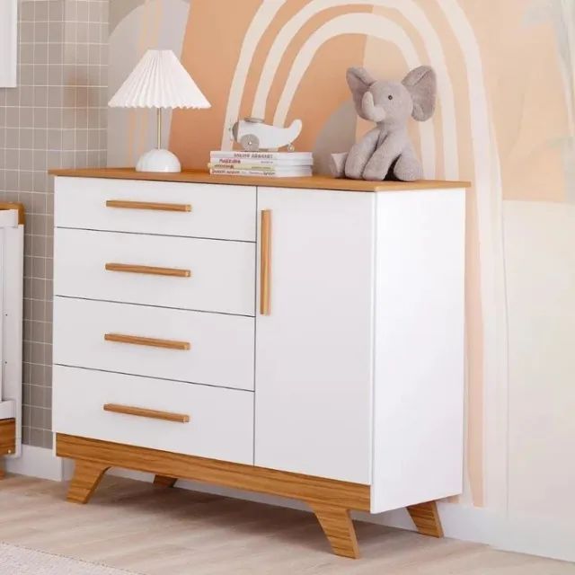 Comoda Infantil Retro Lisa 100% MDF  - Foto 2
