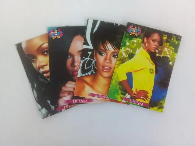 4 Cards Rihanna Da Coleção Ídolos Pop Music