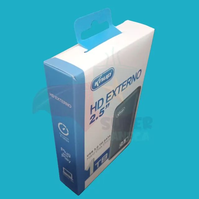HD Externo 1TB Knup USB 3.0 Lacrado Preto - Foto 2