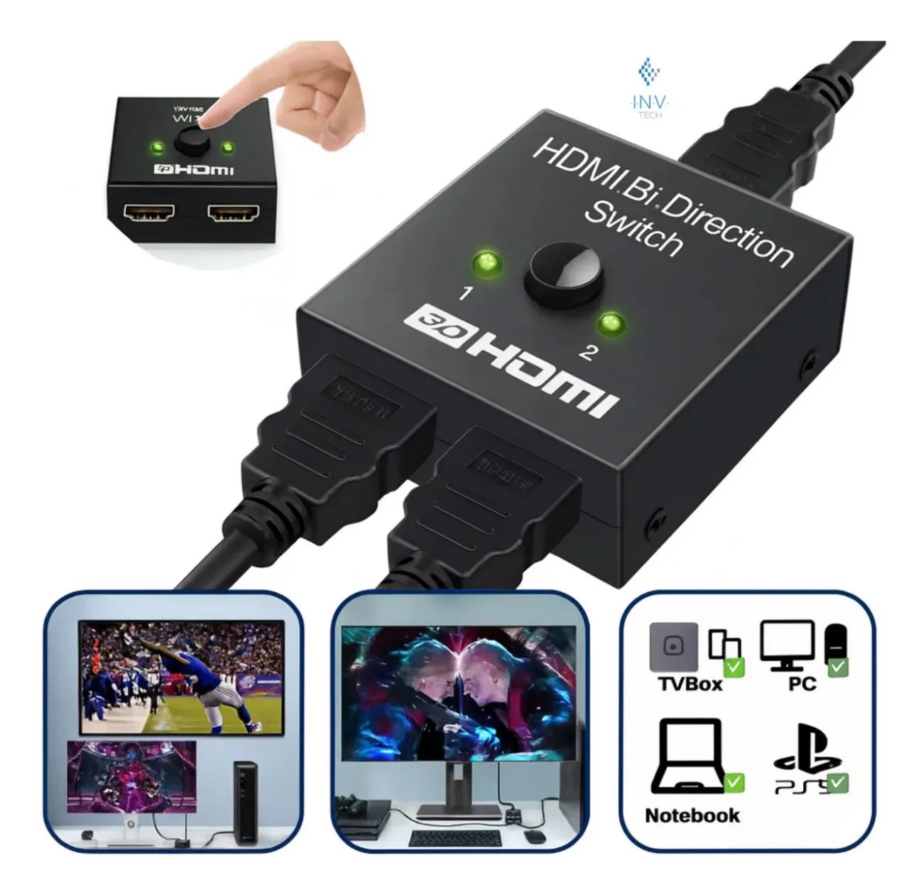 Switch bidimensional hdmi - Foto 4