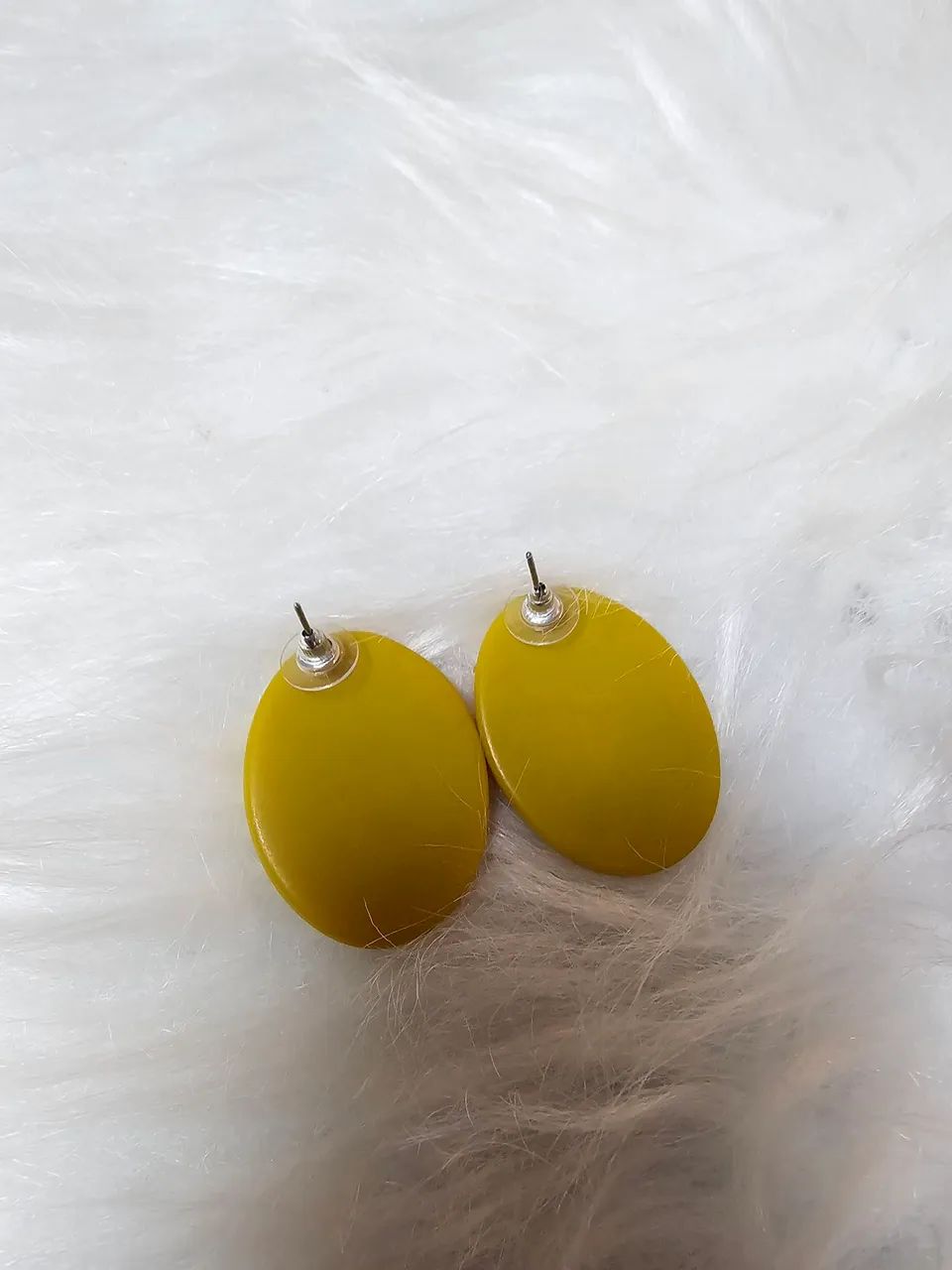 Brincos vintage amarelos - Foto 4