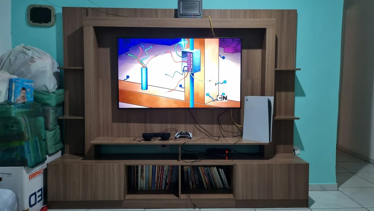 Rack Estante com Painel para TV até 65"