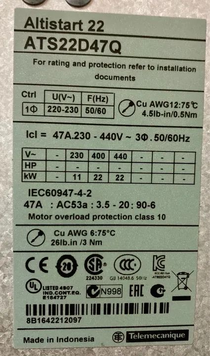 Lote 02 Soft Starter Santerno / Schneider - Foto 4