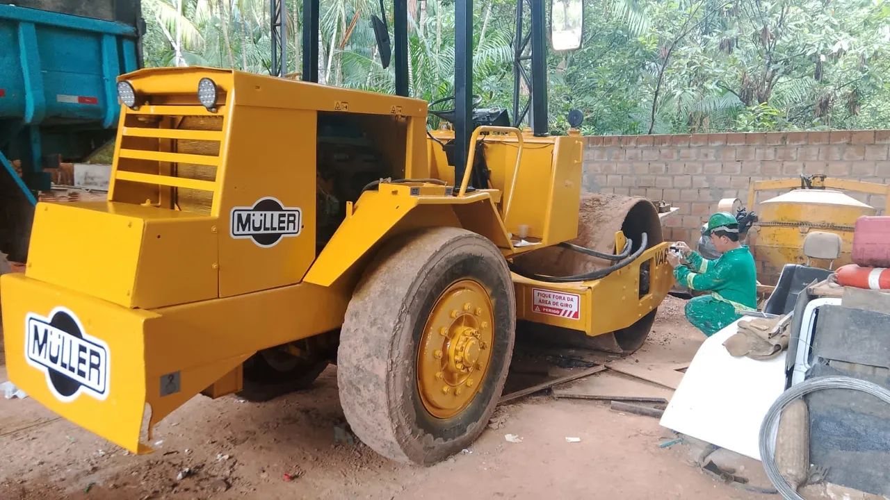 Rolo compactador de solo usado - Foto 3