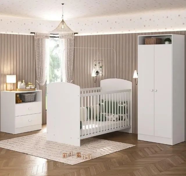 Quarto Infantil Completo Doçura Multimóveis Branco 