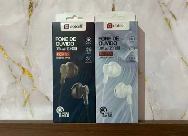Fone De Ouvido Tipo C Dotcell Dc-F85 Com Microfone