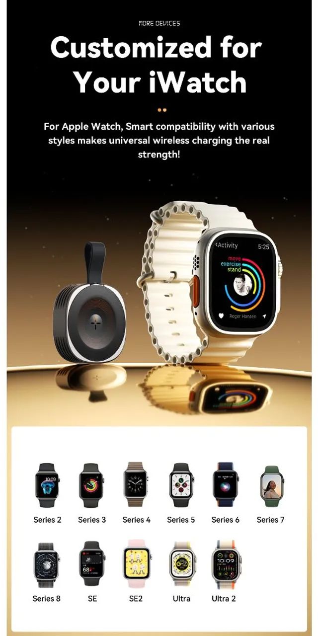 Carregador Wireless Esseger para Apple Watch - NEXT IMPORTADOS - Foto 4