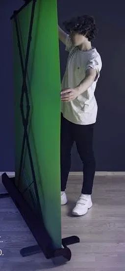 Tela Verde Fundo Portátil 1,5x2m Grande Retrátil Chroma Key - Foto 3