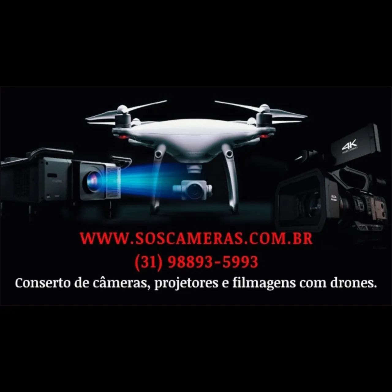 Conserto de broadcast projetores câmeras IP profissionais 