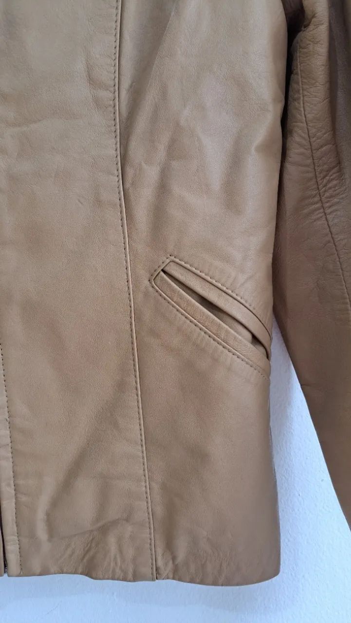 Casaco de Couro legítimo Feminino - Foto 3