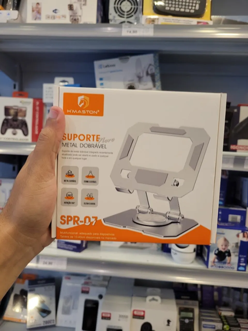 SUPORTE SPR-07 para tablet ou smartphone - Loja Mega Tudo