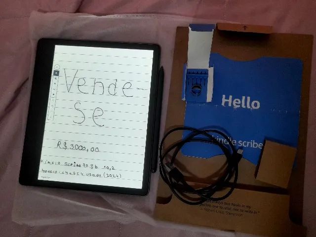 Kindle Scribe 10.2" , 32GB, Caneta Premium, 5 Pontas extras e Cabo de carregamento USB -C