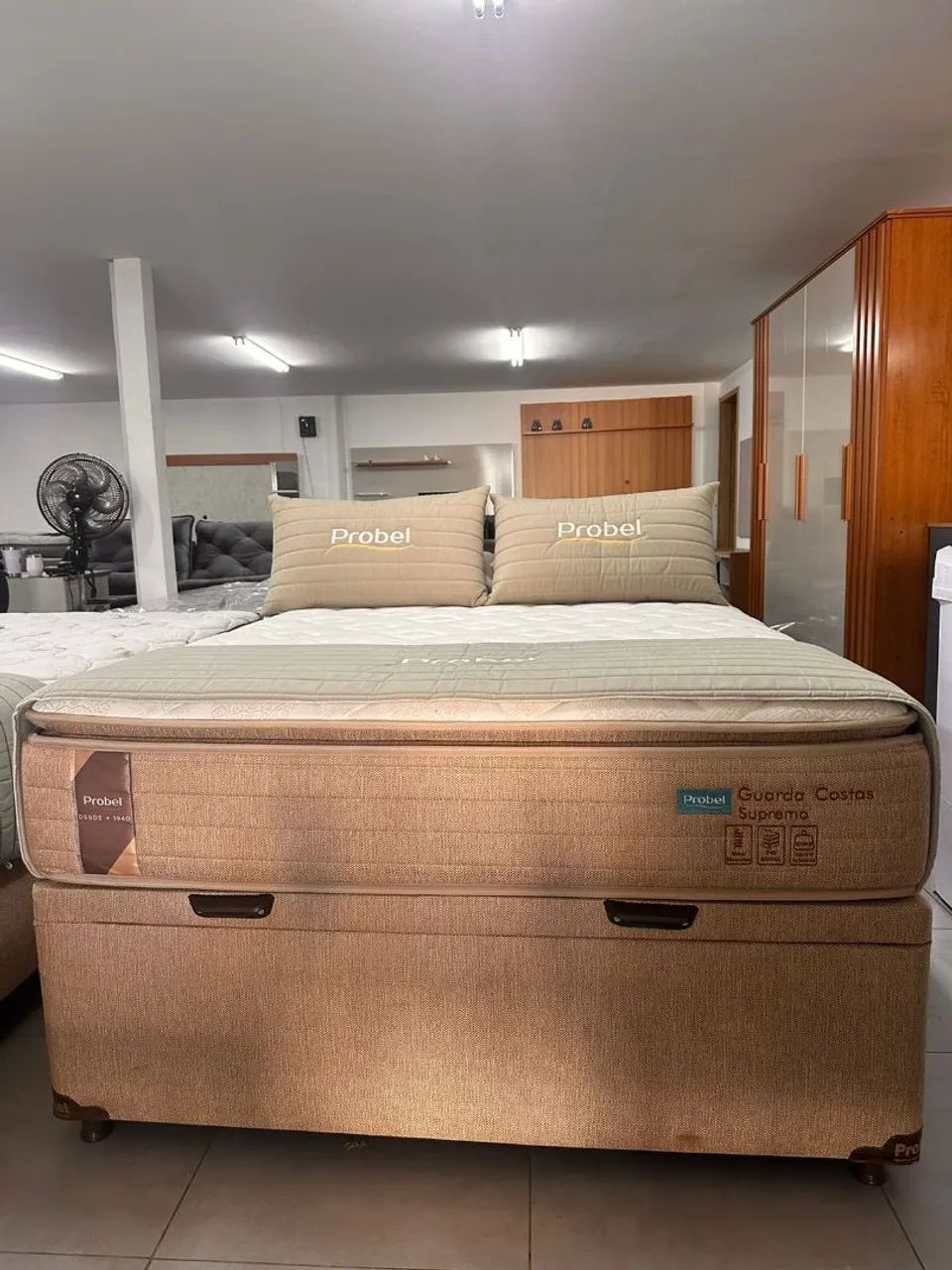 Cama de casal com base baú  - Foto 2