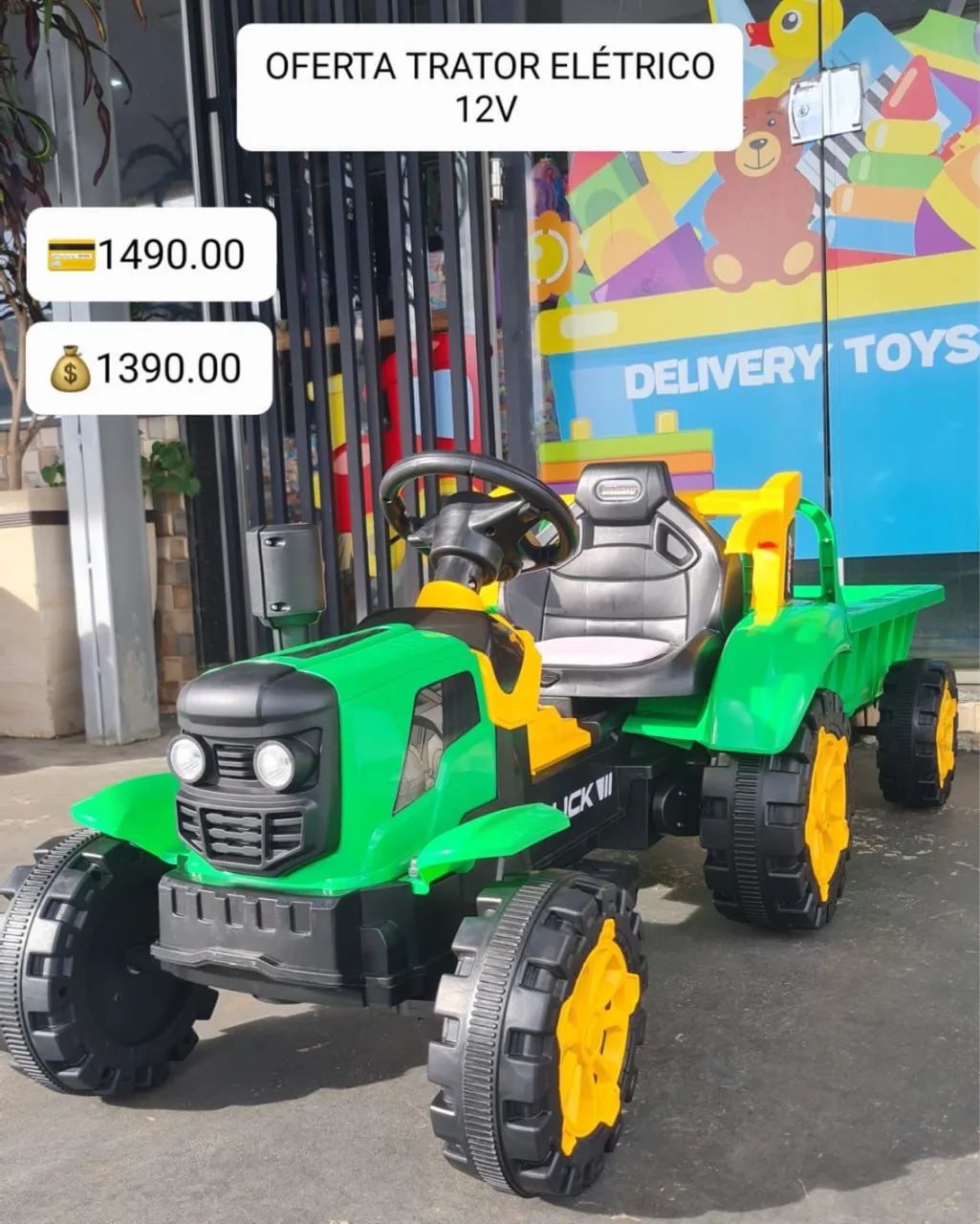 Trator elétrico infantil 