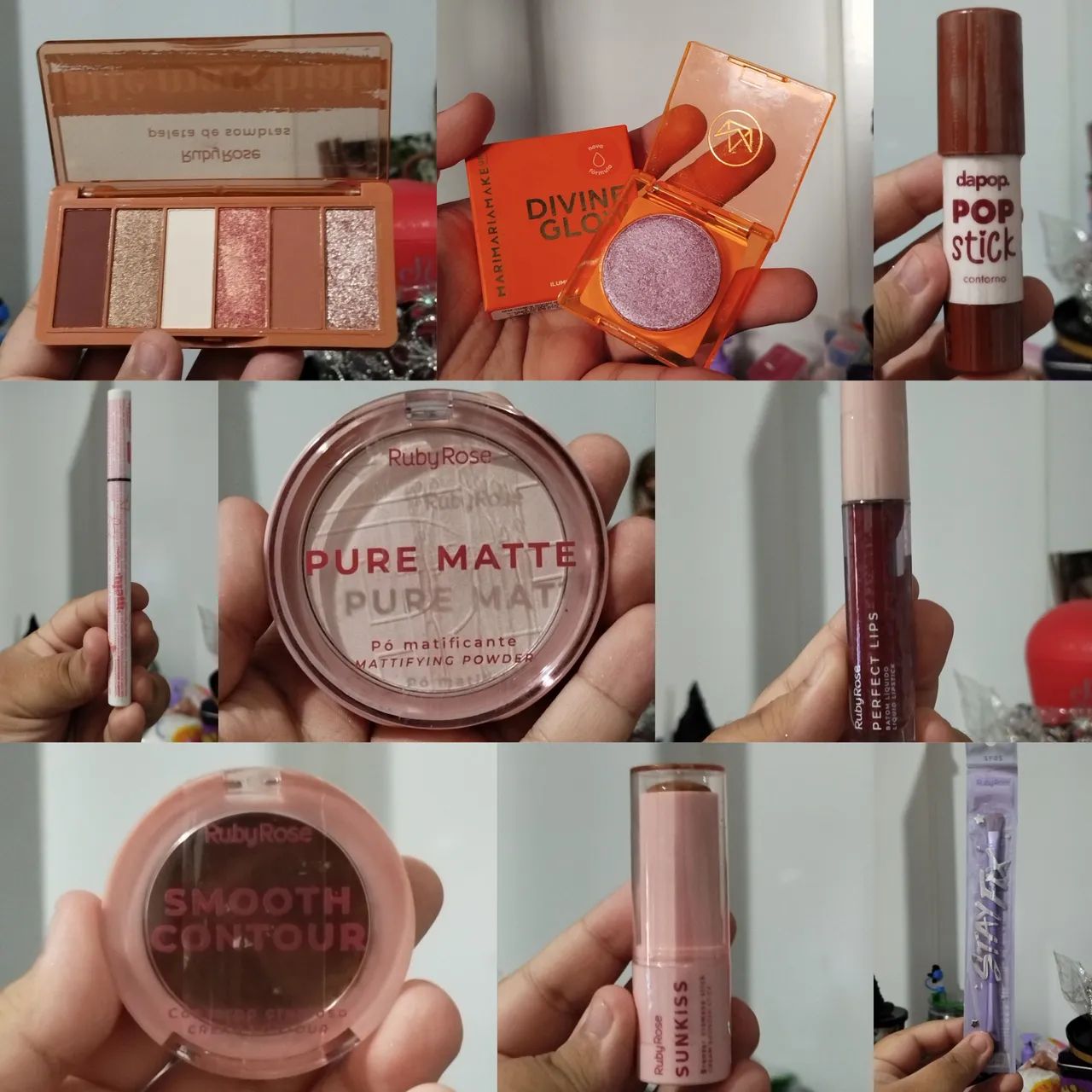 QUALQUER MAQUIAGEM/PINCEL 10,00 REAIS (Mari Maria Make Up, Ruby Rose, Melu e Dapop)