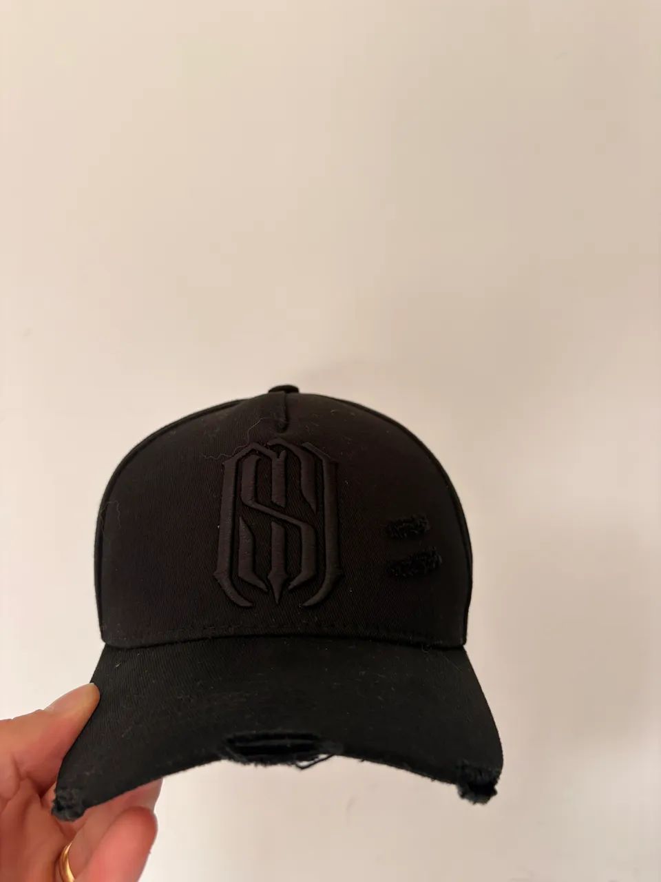 Boné Aba Curva Snapback Mr. Shelby  Ms-1 Destroyed All Black - Foto 3